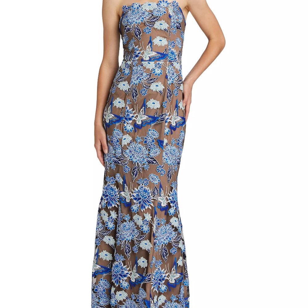 As It May  Renee Floral Embroidered Maxi Dress